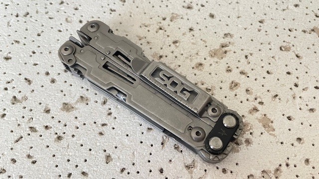SOG PowerAccess PA1001-CP Stonewashed Stainless Steel Multi Tool Pliers,Knife- –
