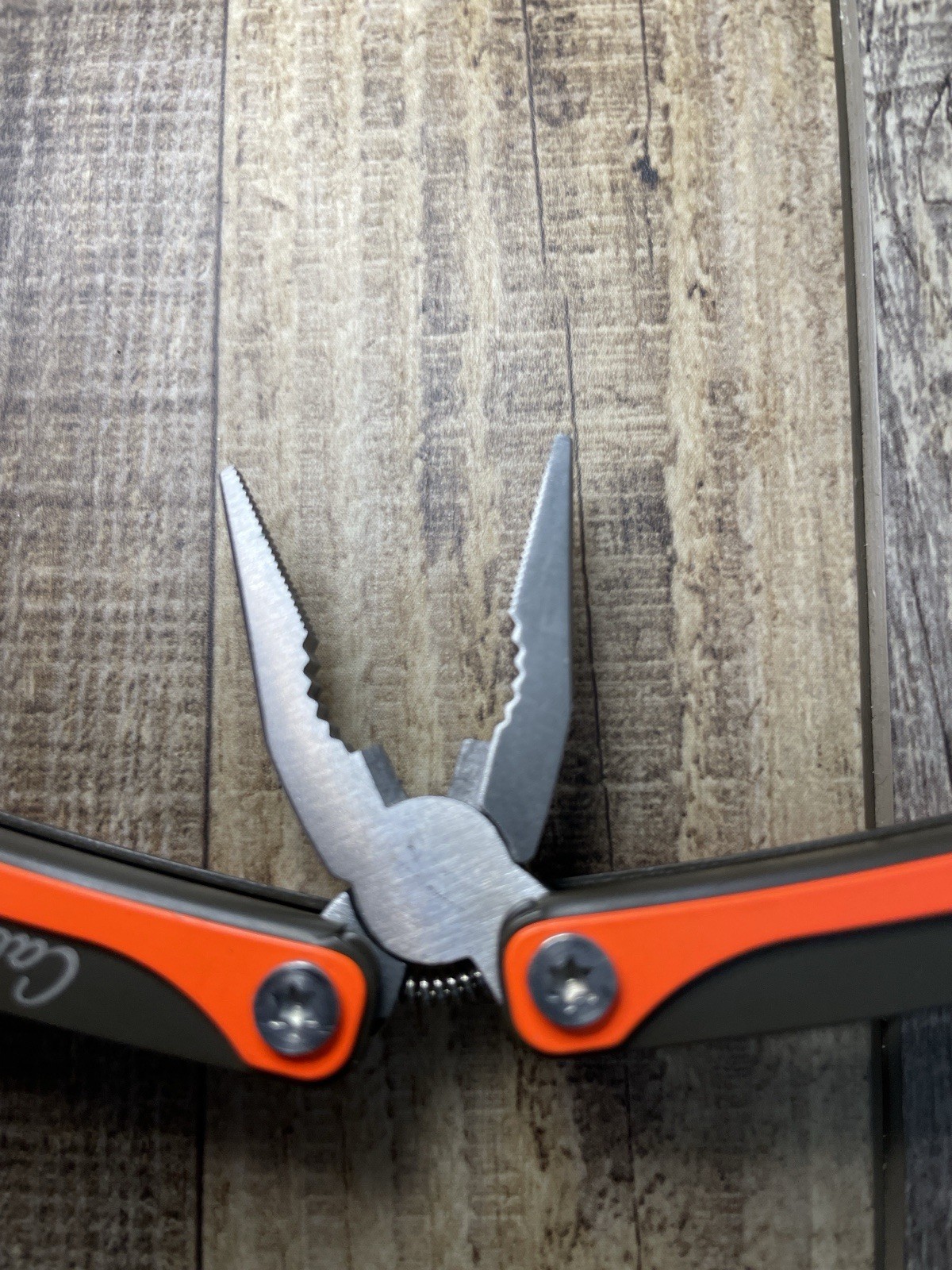 Cabela’s Multi Tool Set of 2 Folding Knife Pliers 3” Closed Orange