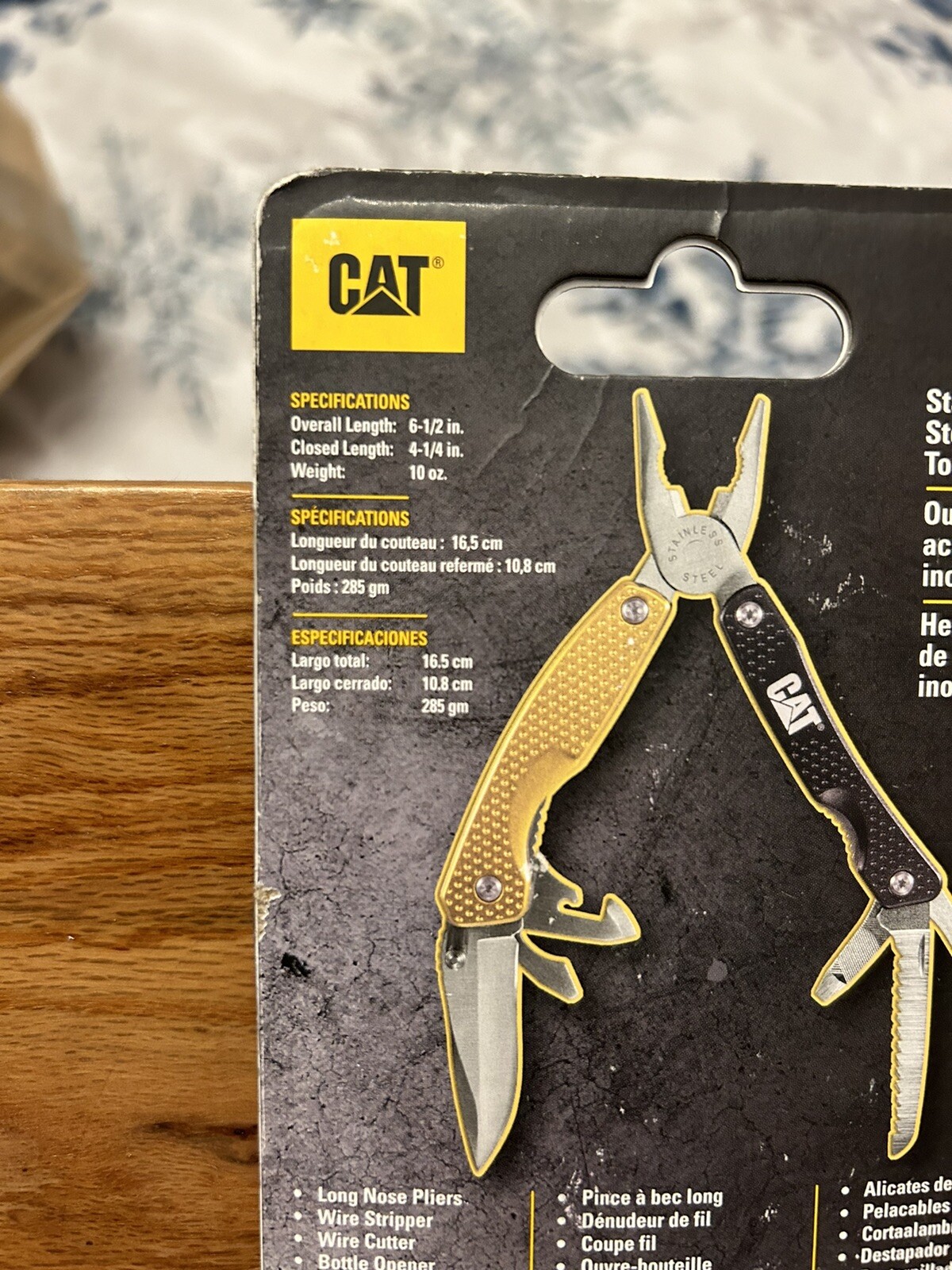 NIB CAT 11-in-1 Multi Tool with Caterpillar Yellow & Black handles. Great Gift!!