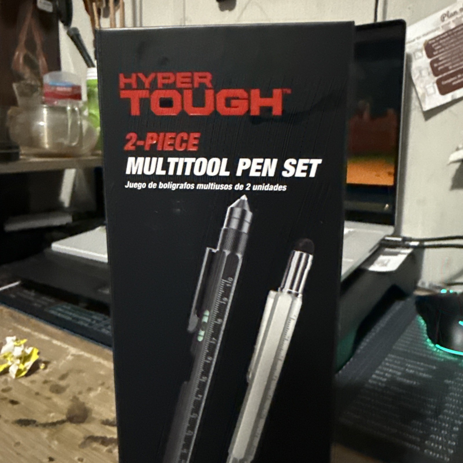 Hyper Tough 2-Piece Multi-Tool Pen Set Black NEW BOX