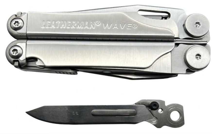 Scalpel Mod compatible with Leatherman Wave, Surgical Blade Adapter, Stainless S