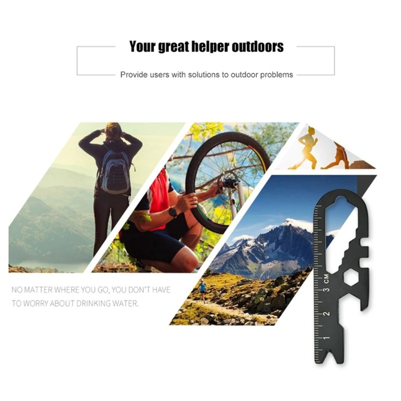 Combination Tool Screwdriver Corrosions Resistance Engraving Ruler Bottle Opener