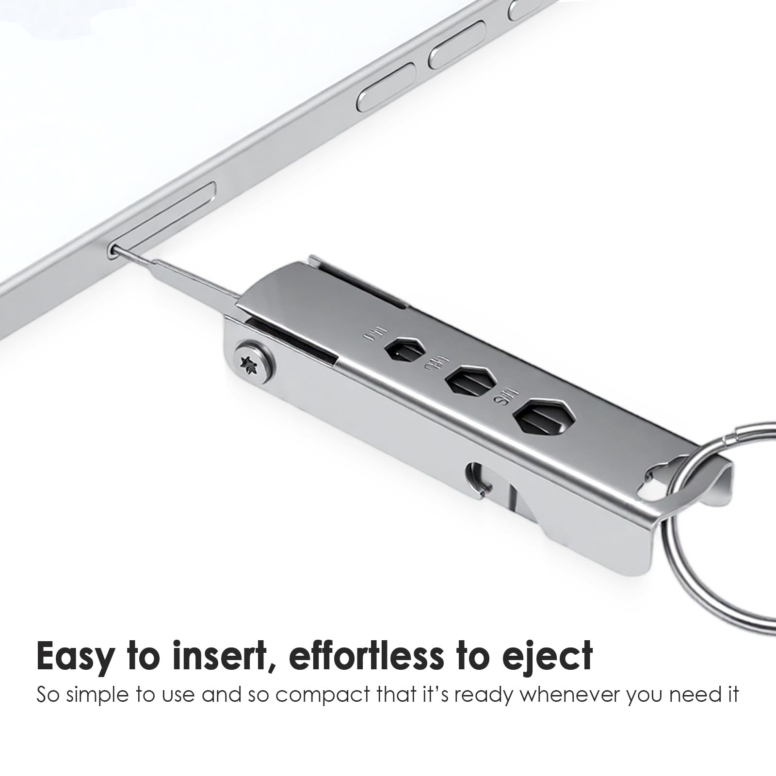 TENOC 7-in-1 Multi-Tool Keychain, Portable Stainless Steel Pocket Gadget with…
