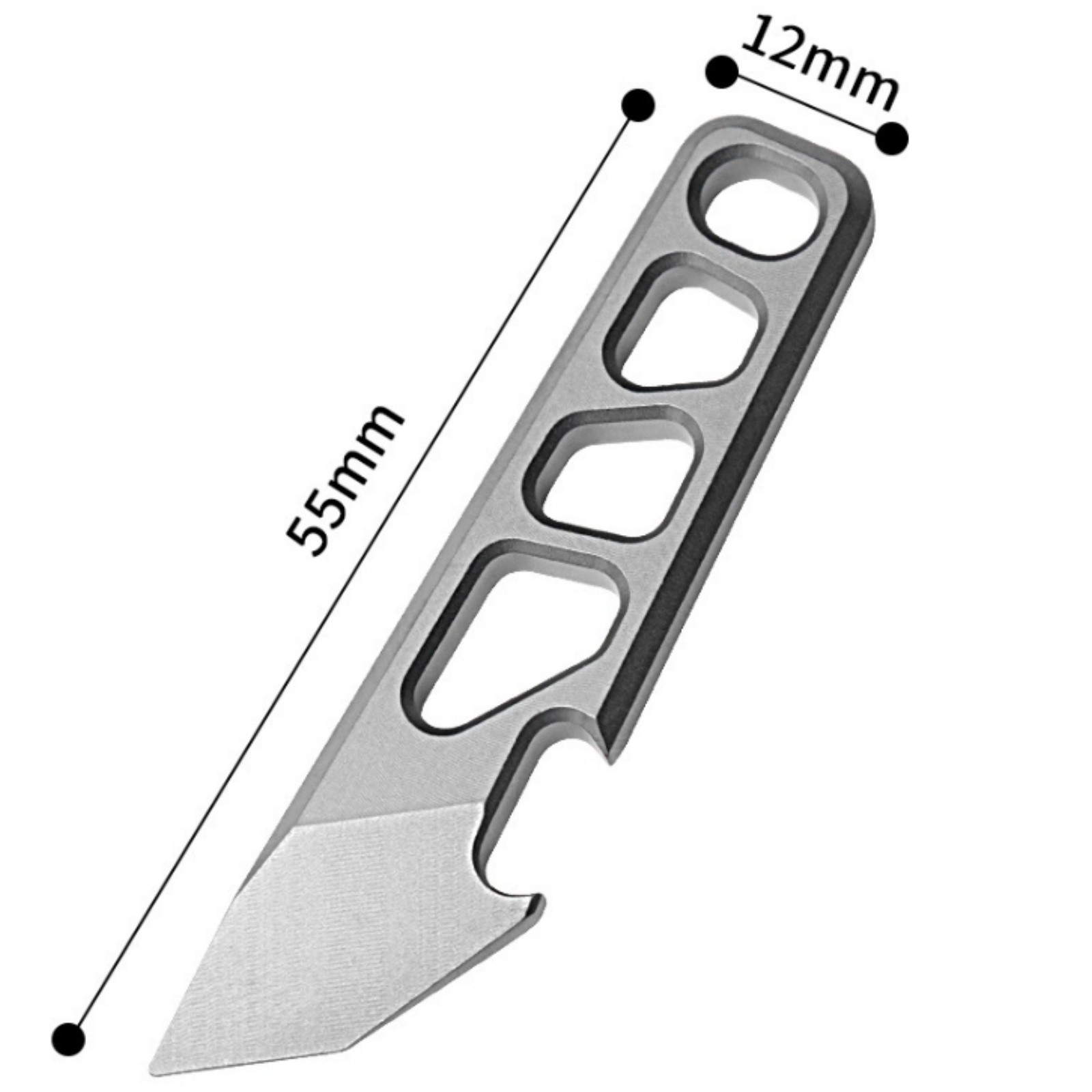 Titanium Alloy Mini EDC Crowbar Bottle Opener Pocket Tool Keychain Lightweight