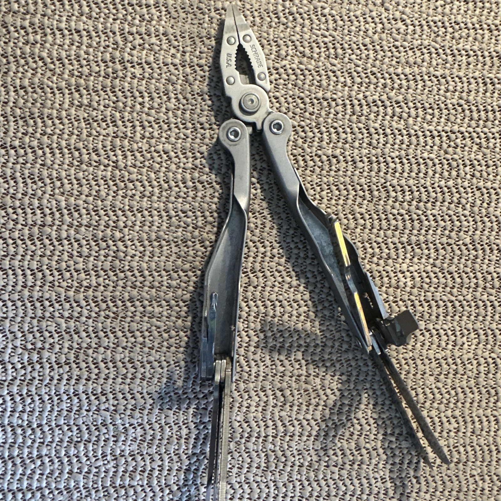 Schrade Tough-Tool Multi-Tool Pliers Knife with Leather Sheath! Made In USA!!!