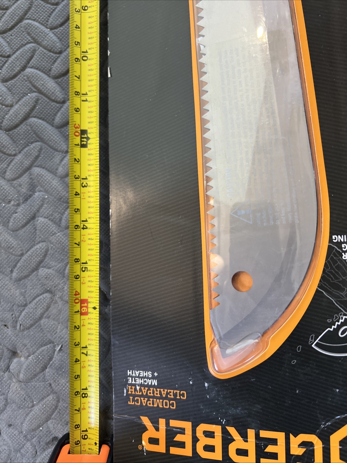 Gerber Compact Clearpath Machete w/Sheath 11″ Stainless Steel, Gator Grip 17”