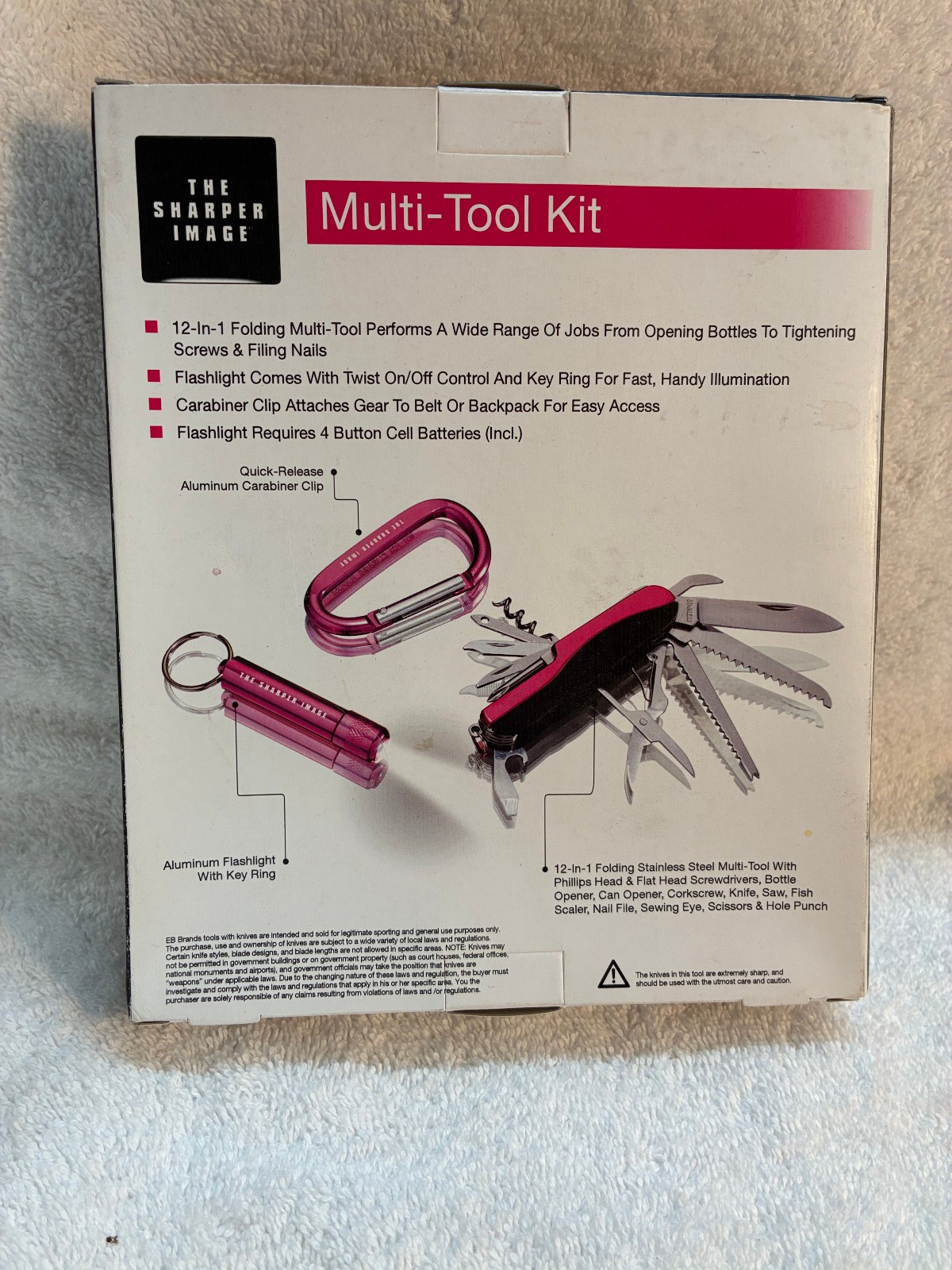 The Sharper Image 3 Piece Multi-Tool Kit Set 12 in 1 Tool MM