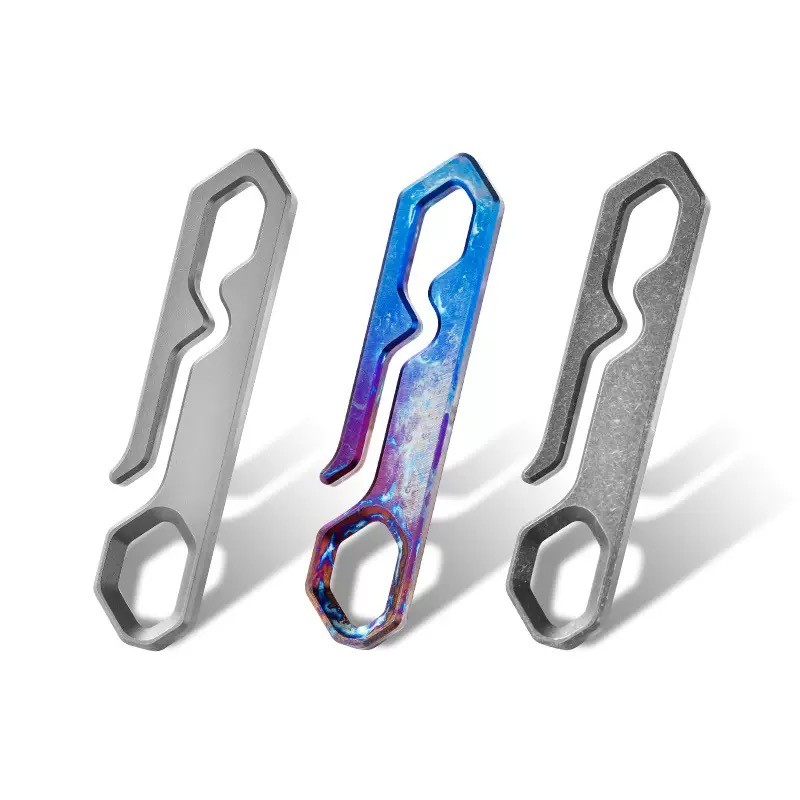 3PACK Titanium Alloy Carabiner Survival EDC Multi Tactical Tools Keychain Buckle
