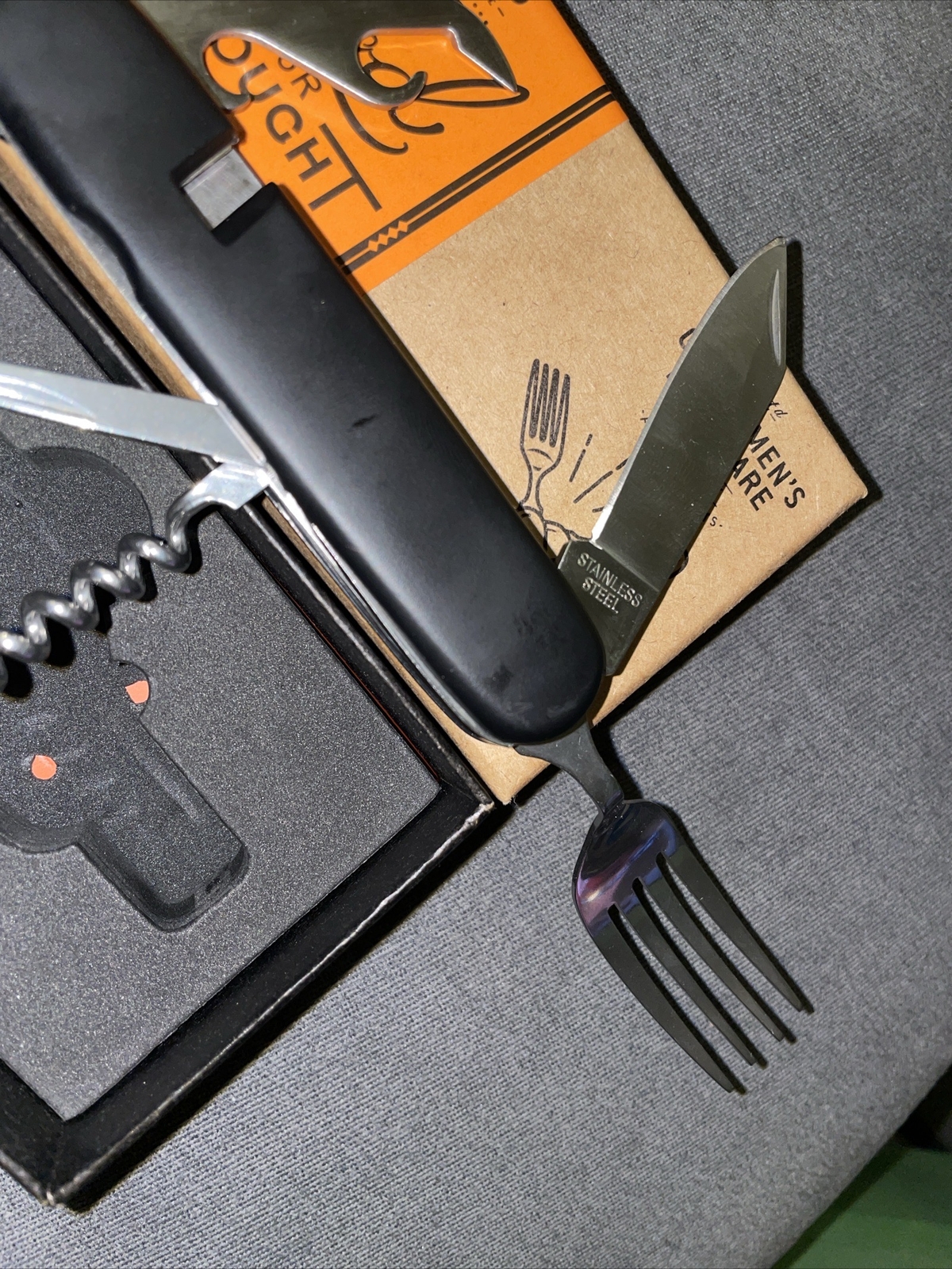 Gentlemen’s Hardware 6in1 Camping Cutlery Tool Food for Thought No 5 knife fork