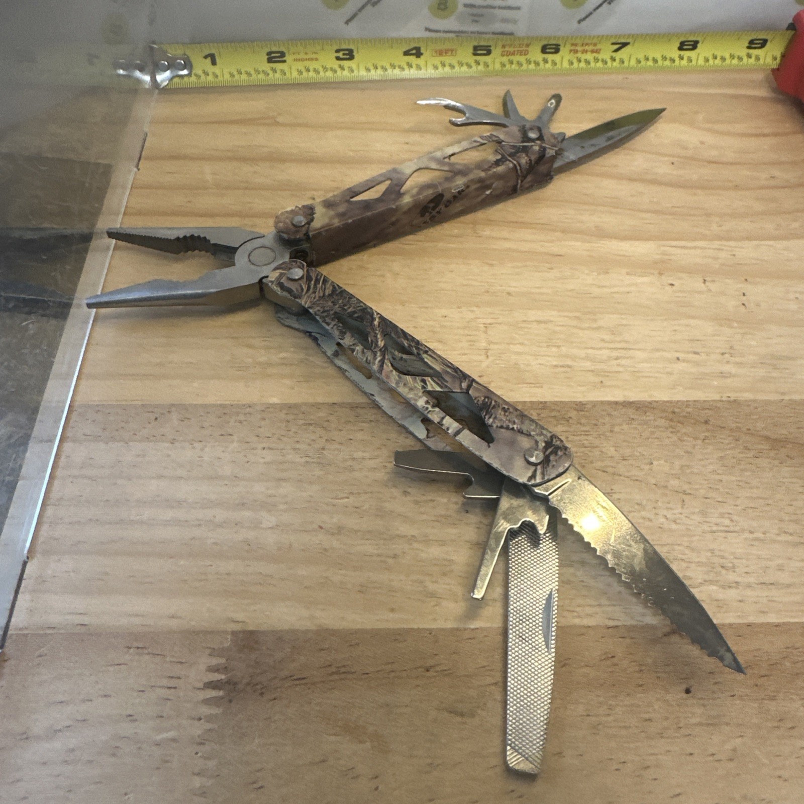 Ozark Trail Camouflage 12 in 1 Multi-tool 4” Closed