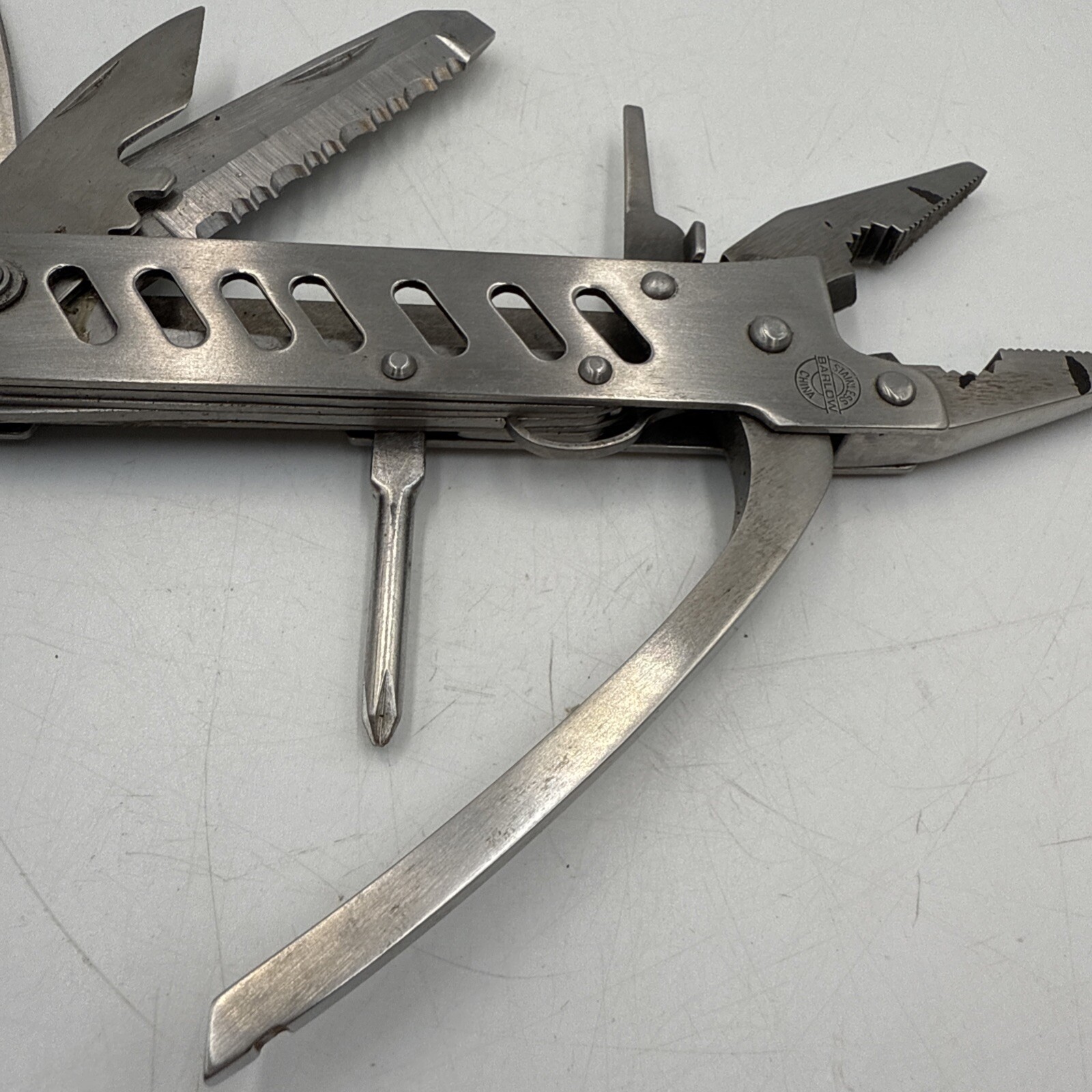 Barlow Multi Tool Stainless Steel. Pliers Knives Screwdriver & More
