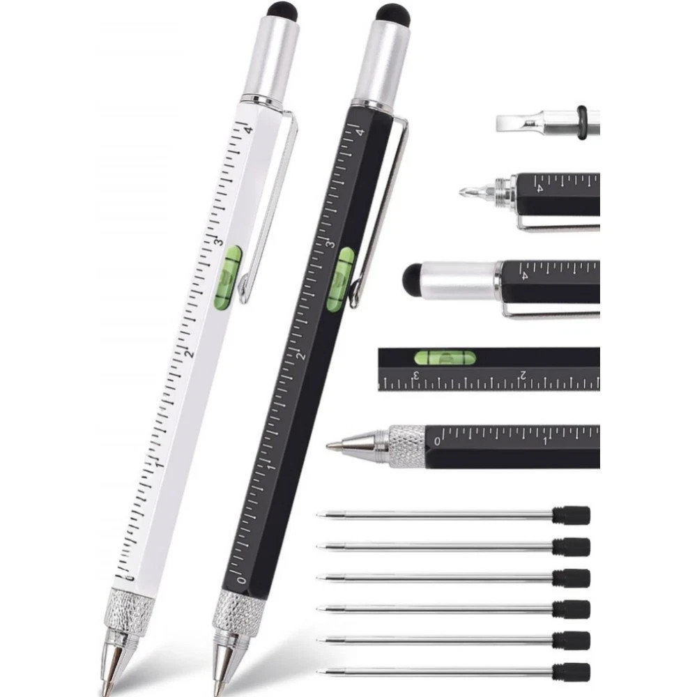 2 Pcs Multi Tool Pen, Stocking Stuffers for Men, Cool Gadgets, Gifts For Her