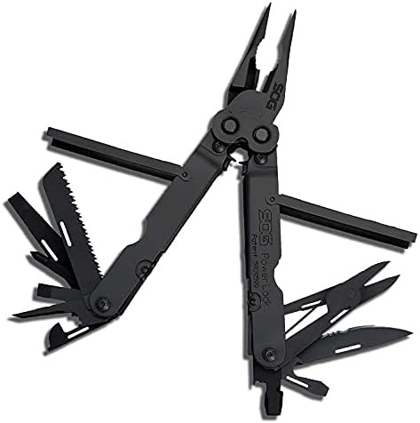 SOG PowerLock Multi-Tool 18 Tools EOD Crimper 420 Stainless Steel Black