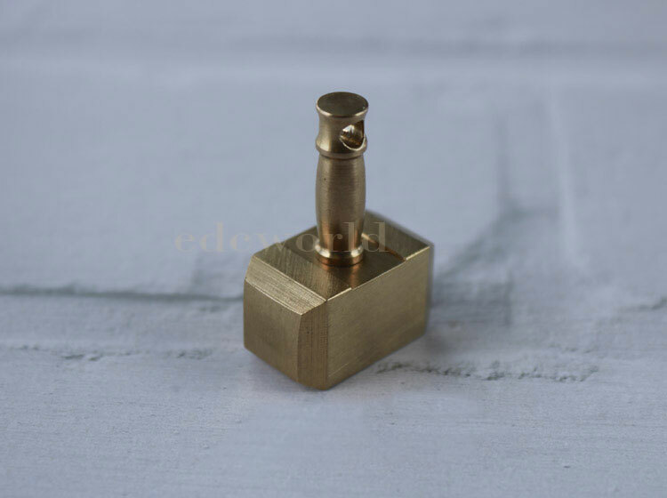 Brass Thor’s Hammer Knife Pendant Bead Keychain Necklace Knapsack Ornament EDC