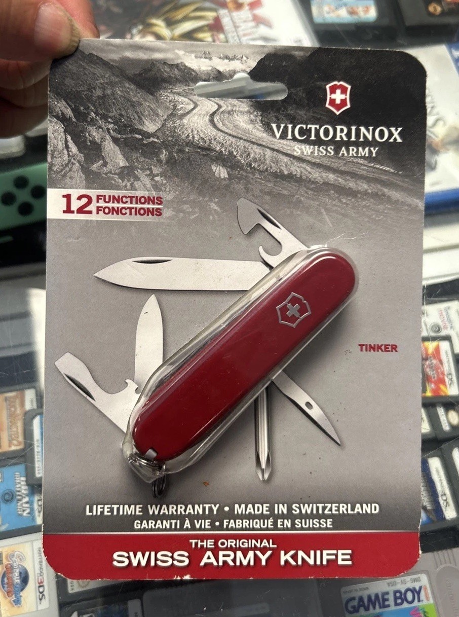 Victorinox Swiss Army Red Tinker 12 Function Multi Use Pocket Knife 1.4603-X18