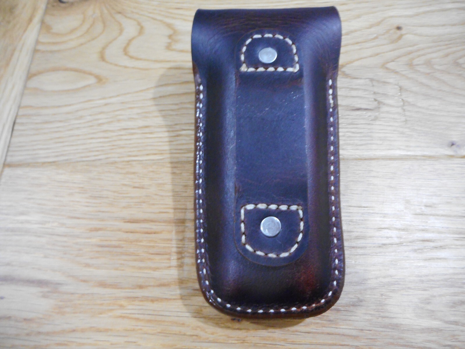 Leatherman Super tool 300 Crazy Horse leather sheath. Buffalo snap. Sheath only.