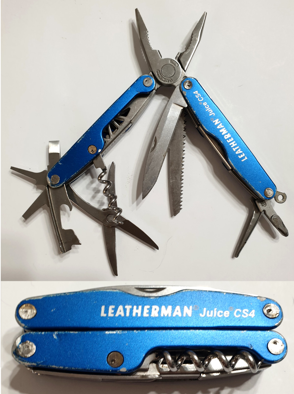 🔥 Leatherman Juice CS4 Blue Gen1 Collectable Retired Nice Condition Very Rare