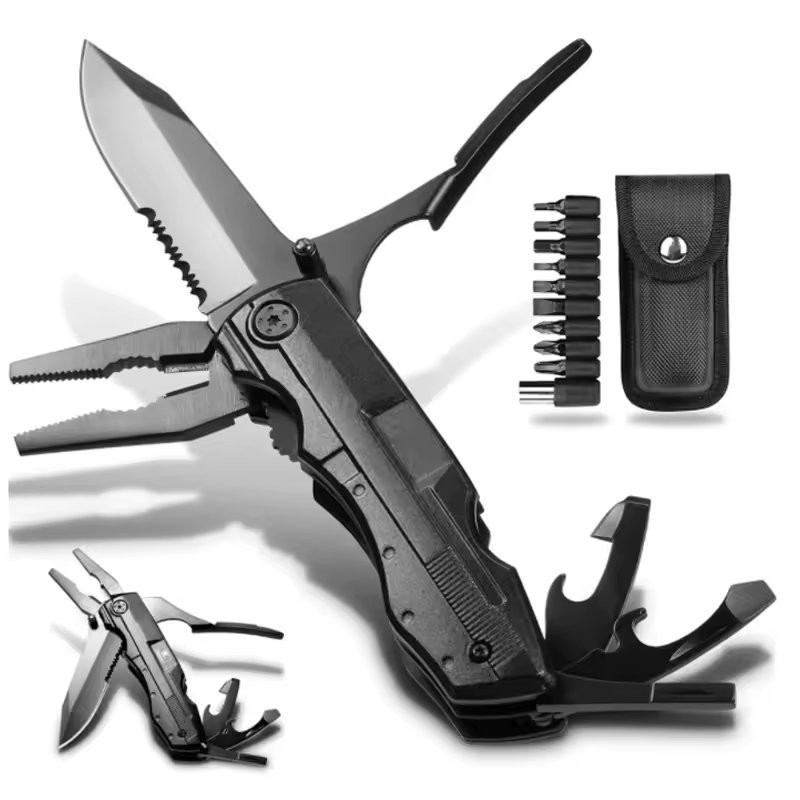 Folding Pliers Multi-functional Emergency Tool Manual Family Survival Screwdrive
