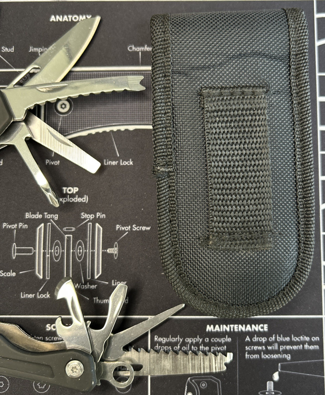 Ozark Trail 12 in 1 Multi Tool & A/O Rescue Pocketknife Camping Hiking Lot of 2