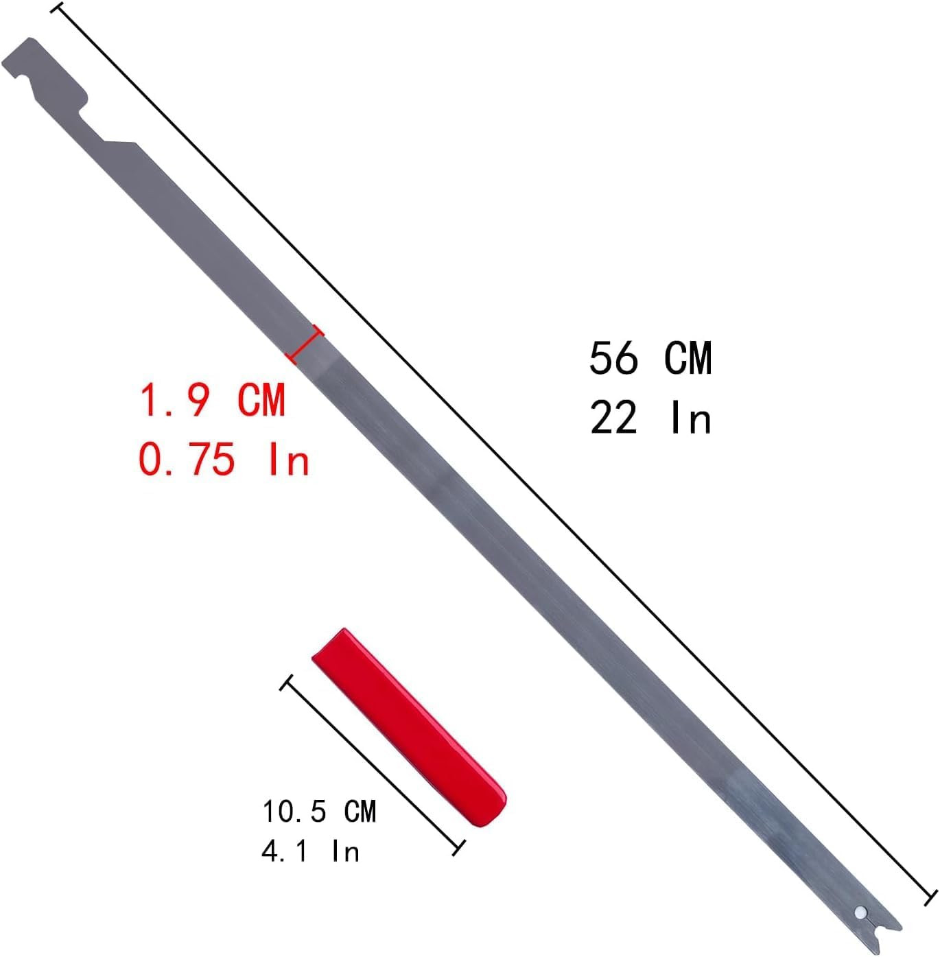 SINKHANUN 22 Inches Slim Jim Tool, Stainless Steel Professional Auto Tool with C