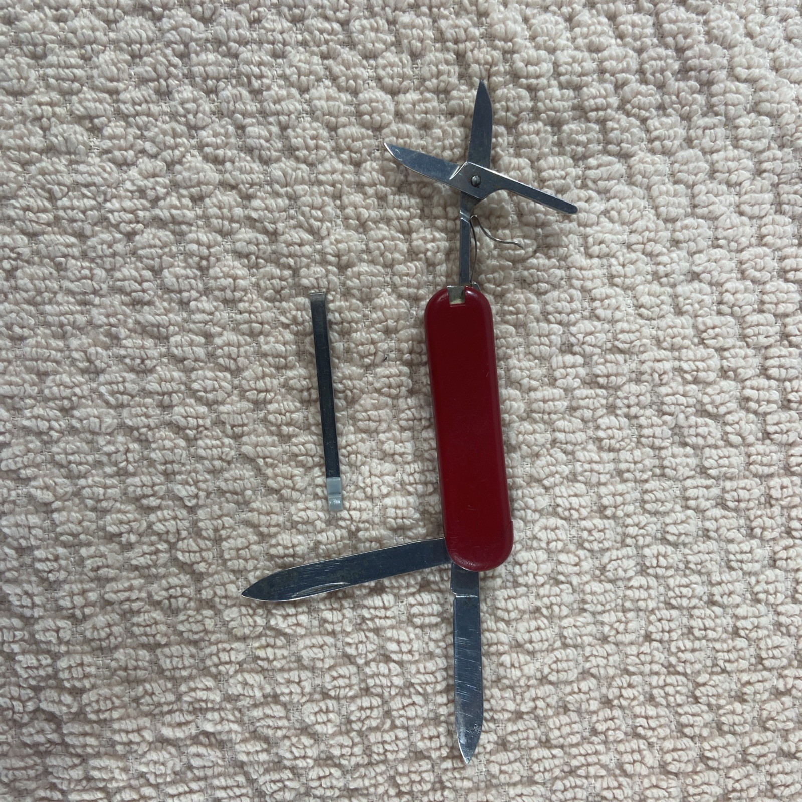 Victorinox Mighty Red Swiss Army Multi-Tool Knife Scissors Tweezers Nail File