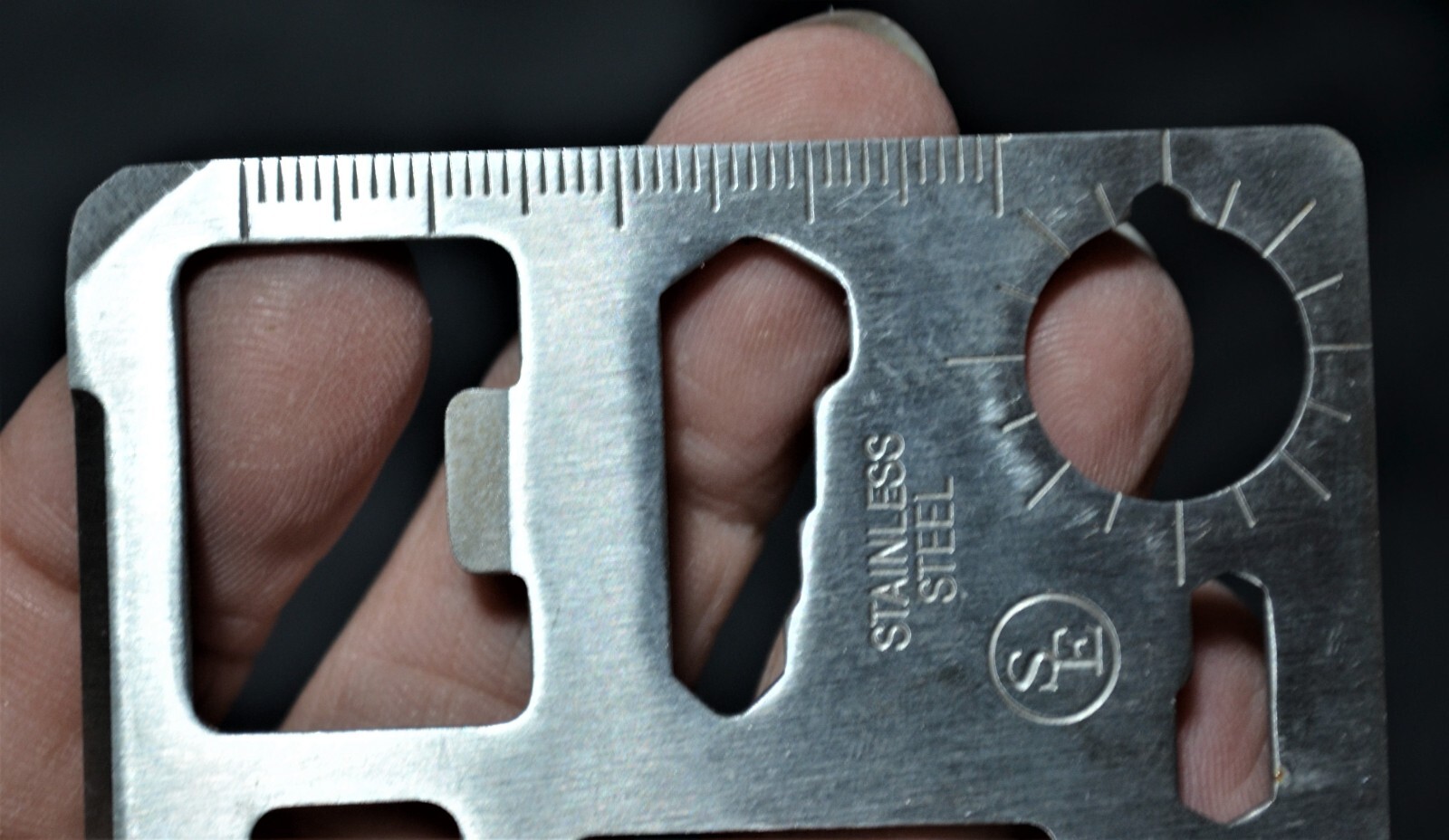 SE Wallet Multi Survival Tool Stainless Steel Credit Card Size Thin 11 in 1