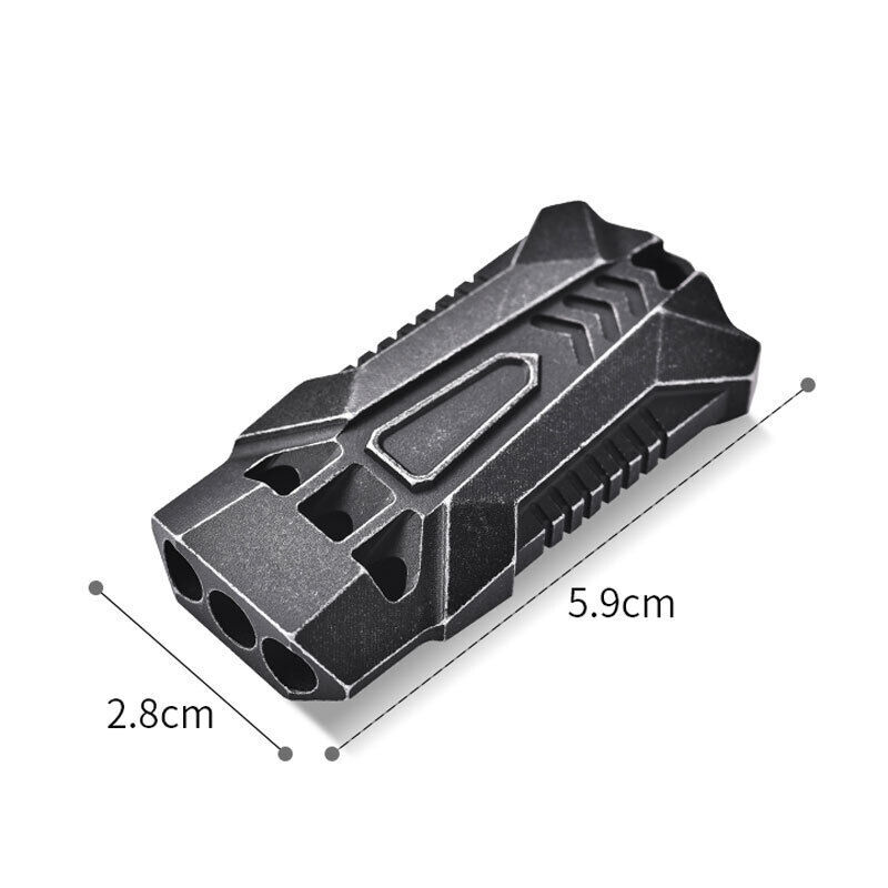 Aluminium Alloy 3 Tube Whistle Outdoor Camping Survival EDC keychain Tool 120dB+
