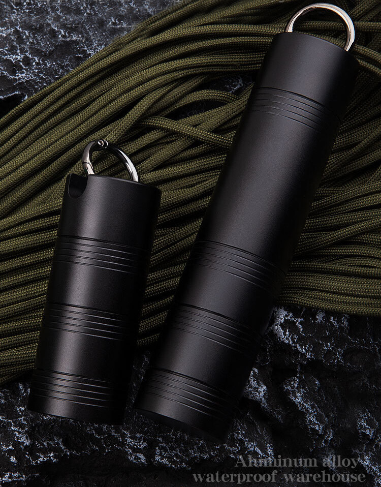 EDC 145mm Large Size Survival Waterproof Pill Bottle Travel Military Containeres