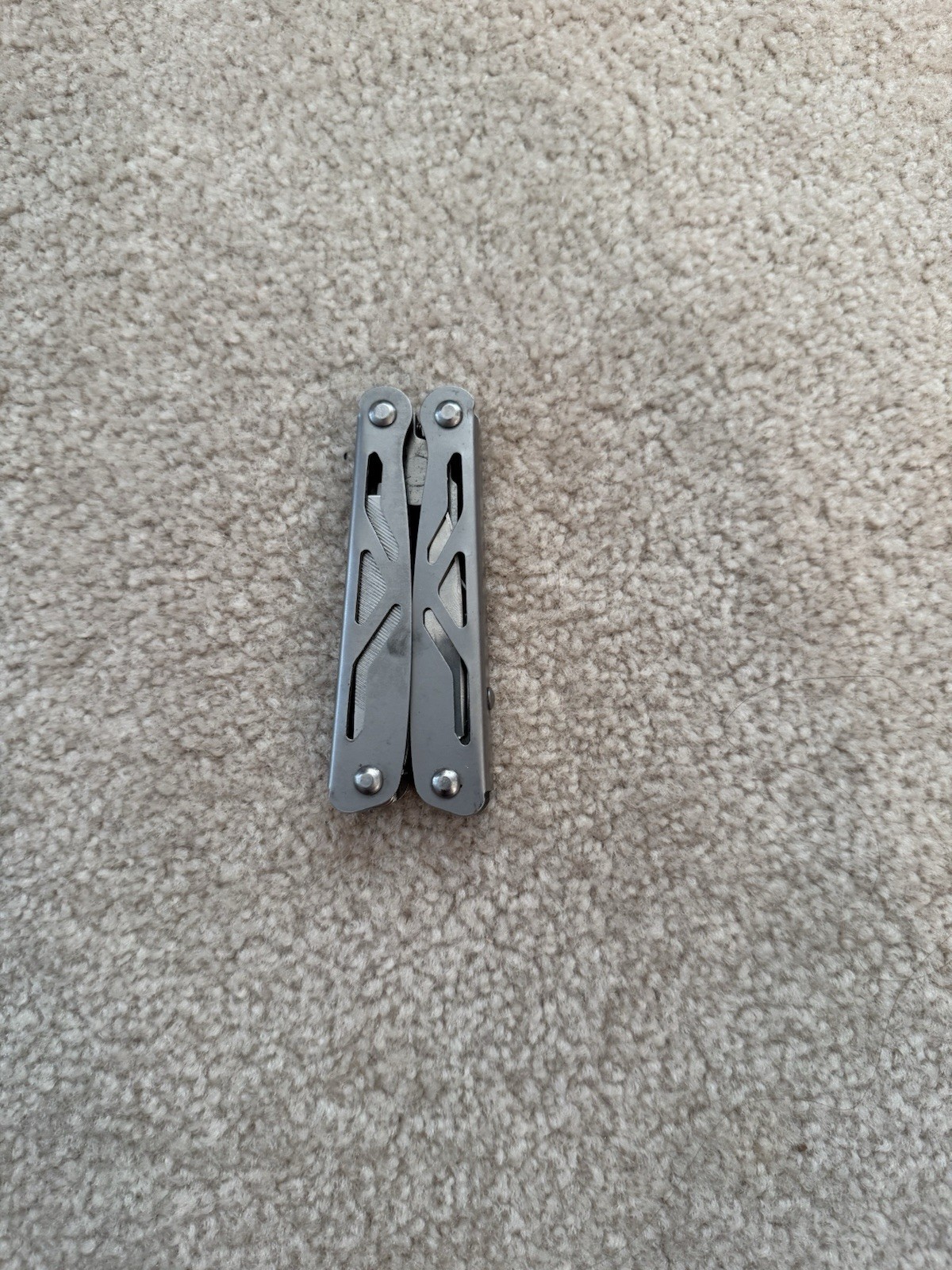 Stainless Steel Folding Multi-Tool Pliers Knife File Bottle & Can Opener Silver