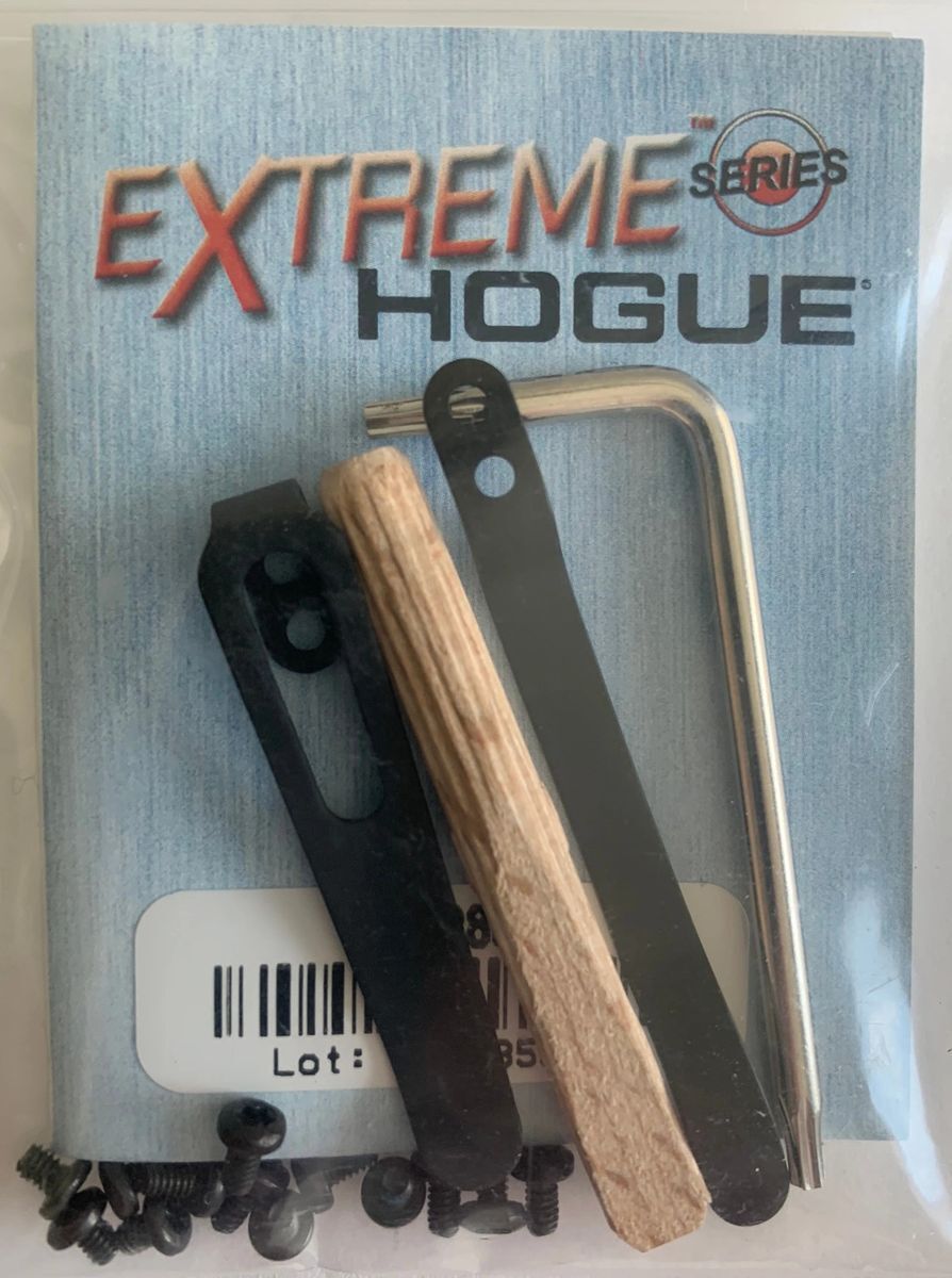 Hogue – Deka Knife Pocket Clip & Torx Screw Kit – Black Finish 24280