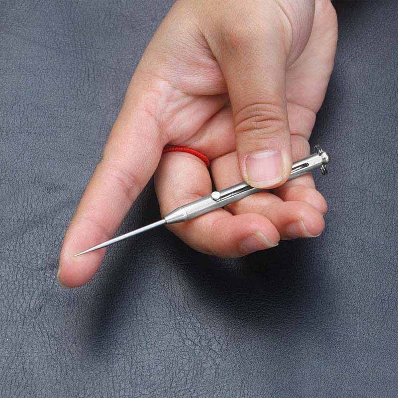 1PC Reusable Titanium Toothpick with Keychain | Eco-Friendly Travel Tool