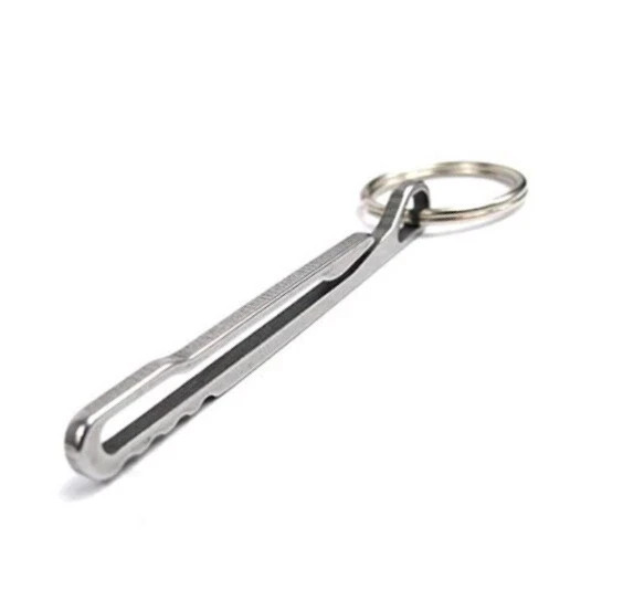 1PC Stainless Steel Hanging Buckle Bag Belt Clip Keychain EDC Quickdraw Key Ring