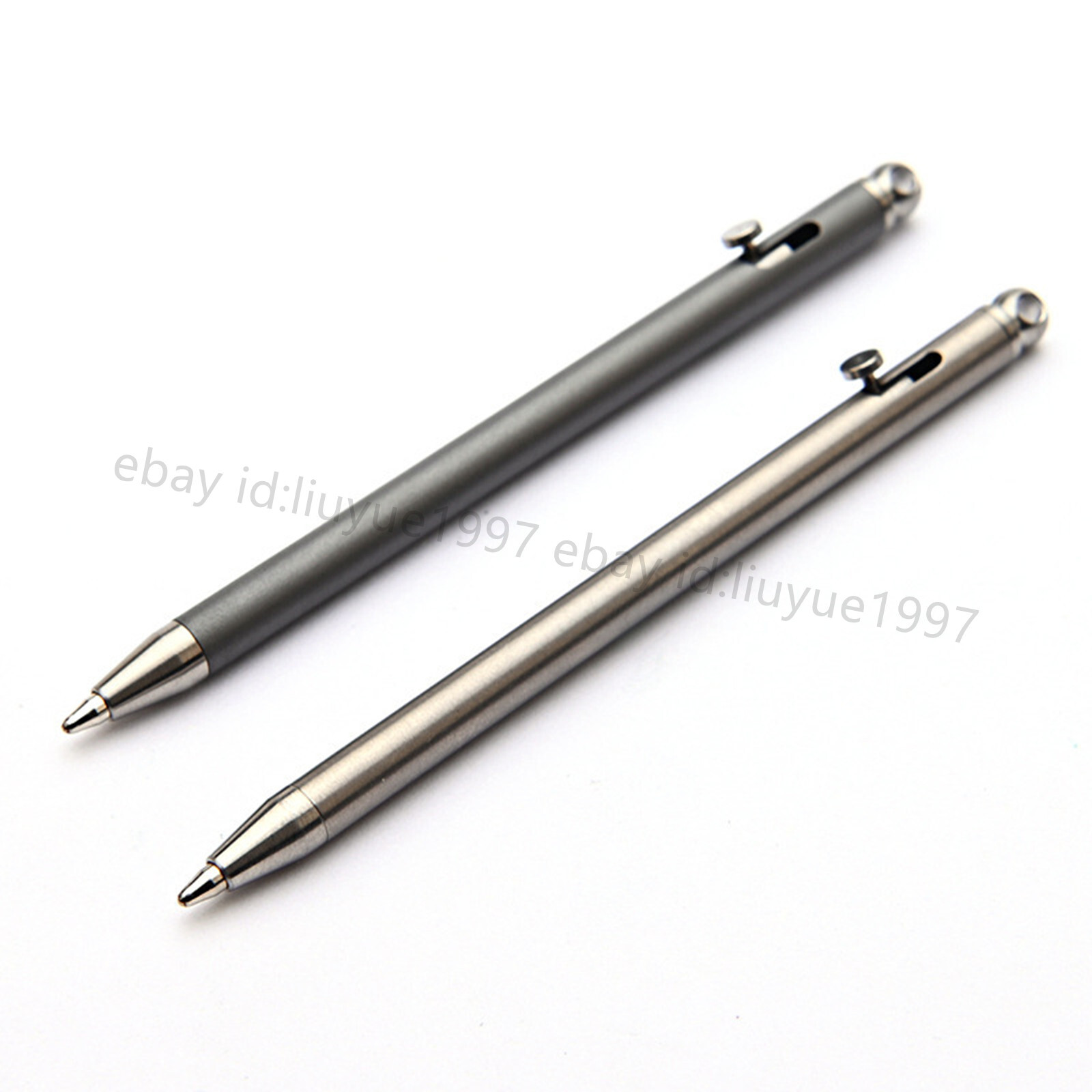 Titanium Mini Pen Key Chain Pendant Ball Pens Ballpoint Pen Outdoor Pocket EDC