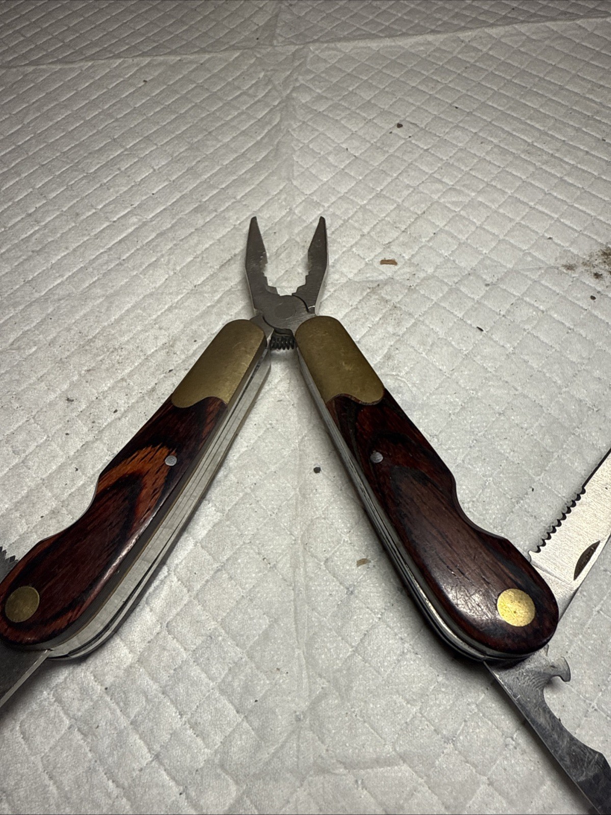 HUSKY 25 Years 25th Anniversary Limited Edition Multi-Tool Brass Wood Vtg USA