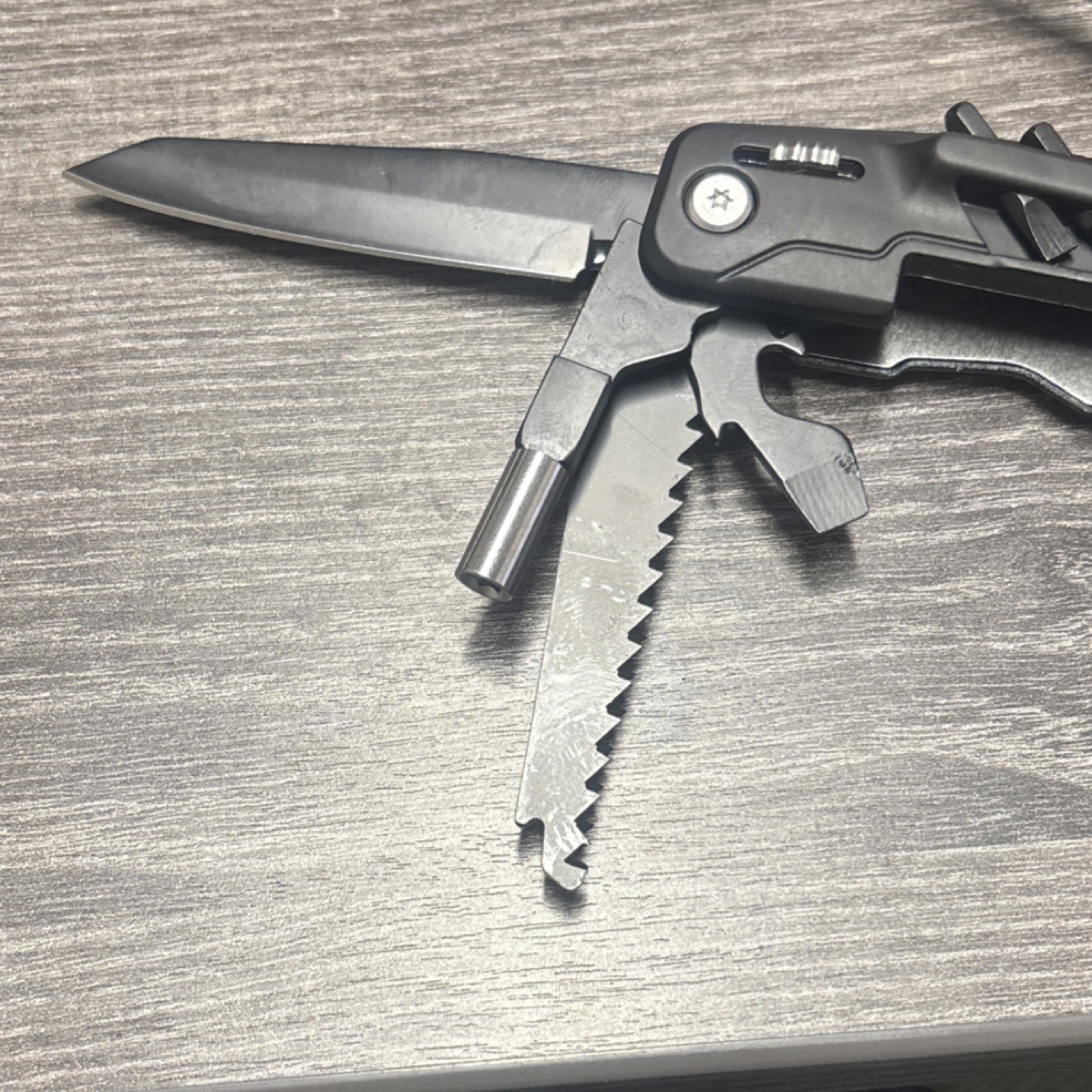 POHAKU Multi-Tool Hammer Pliers Steel Black