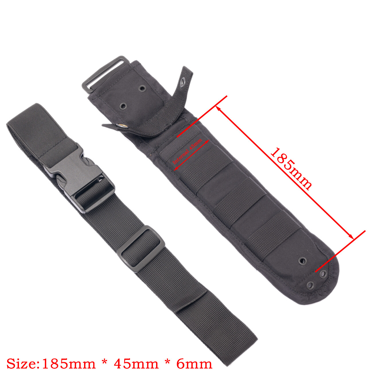 Tactical Molle Bayonet M9 Kabar1217 MPK Strider Knife Leg Sheath Scabbard UTX