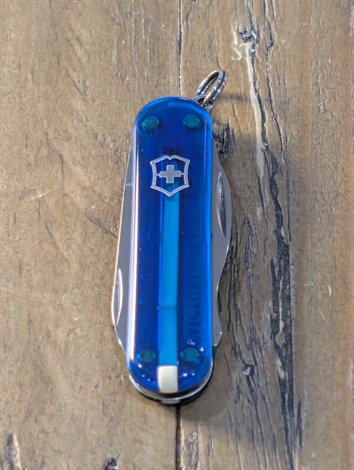 Victorinox – Rally – Translucent Blue w/ Promo- Swiss Army Multi-Tool – BS-105