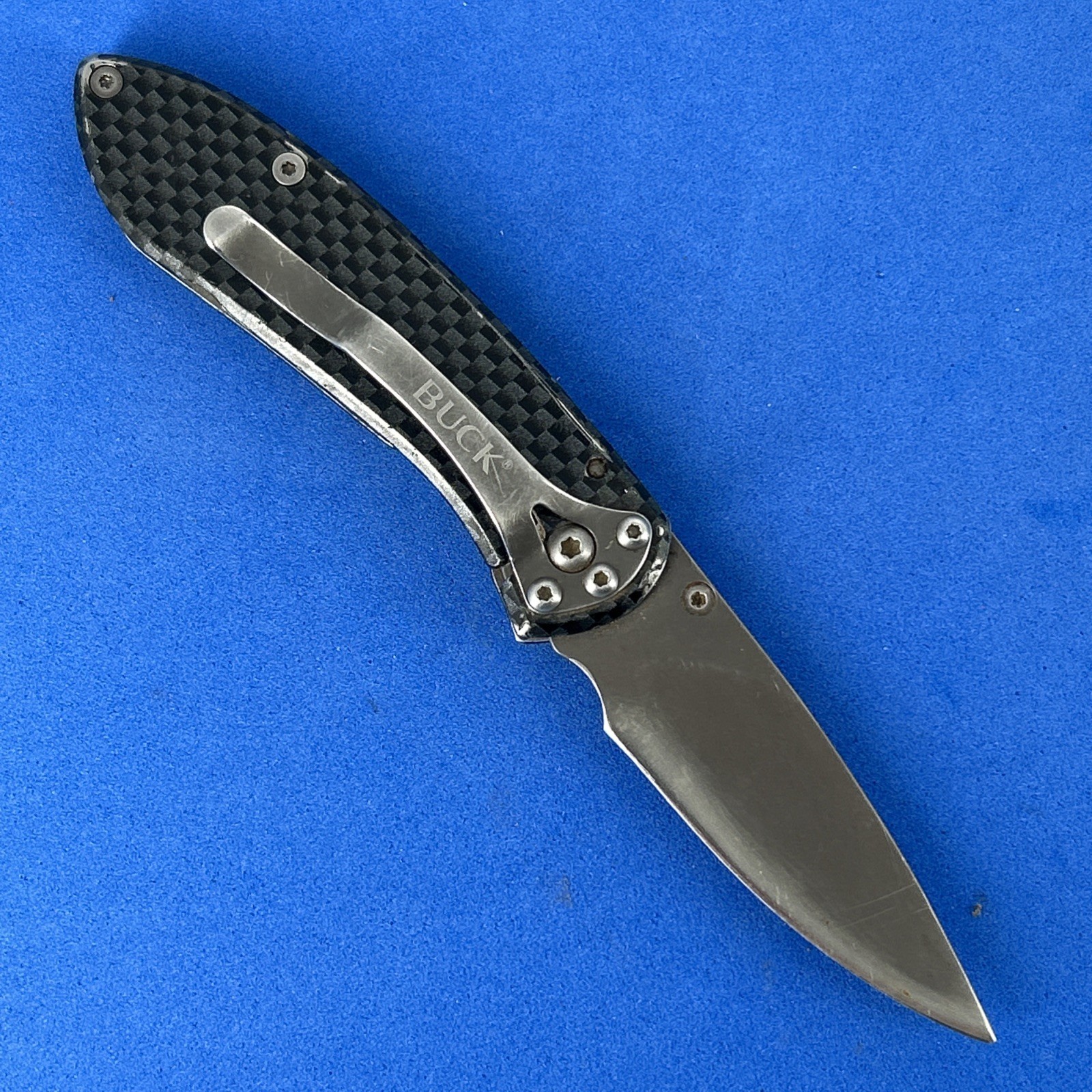 Buck 327 Nobleman Stainless STEEL Linerlock Folding Pocket KNIFE