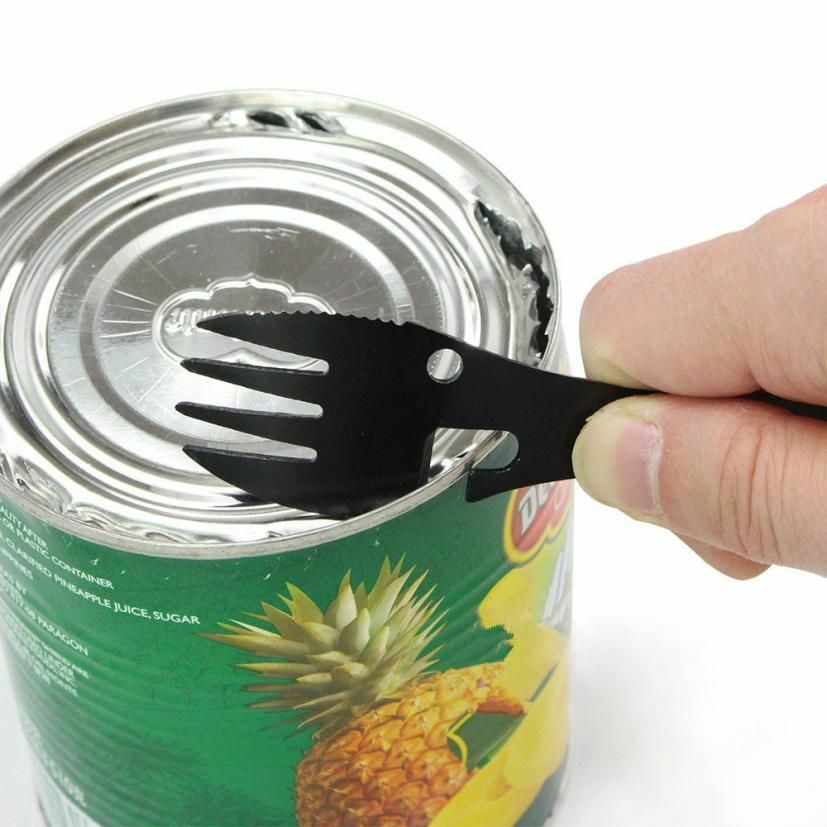 Camping Multi-functional Cookware Spoon Fork Bottle Opener Portable Tool Outdoor