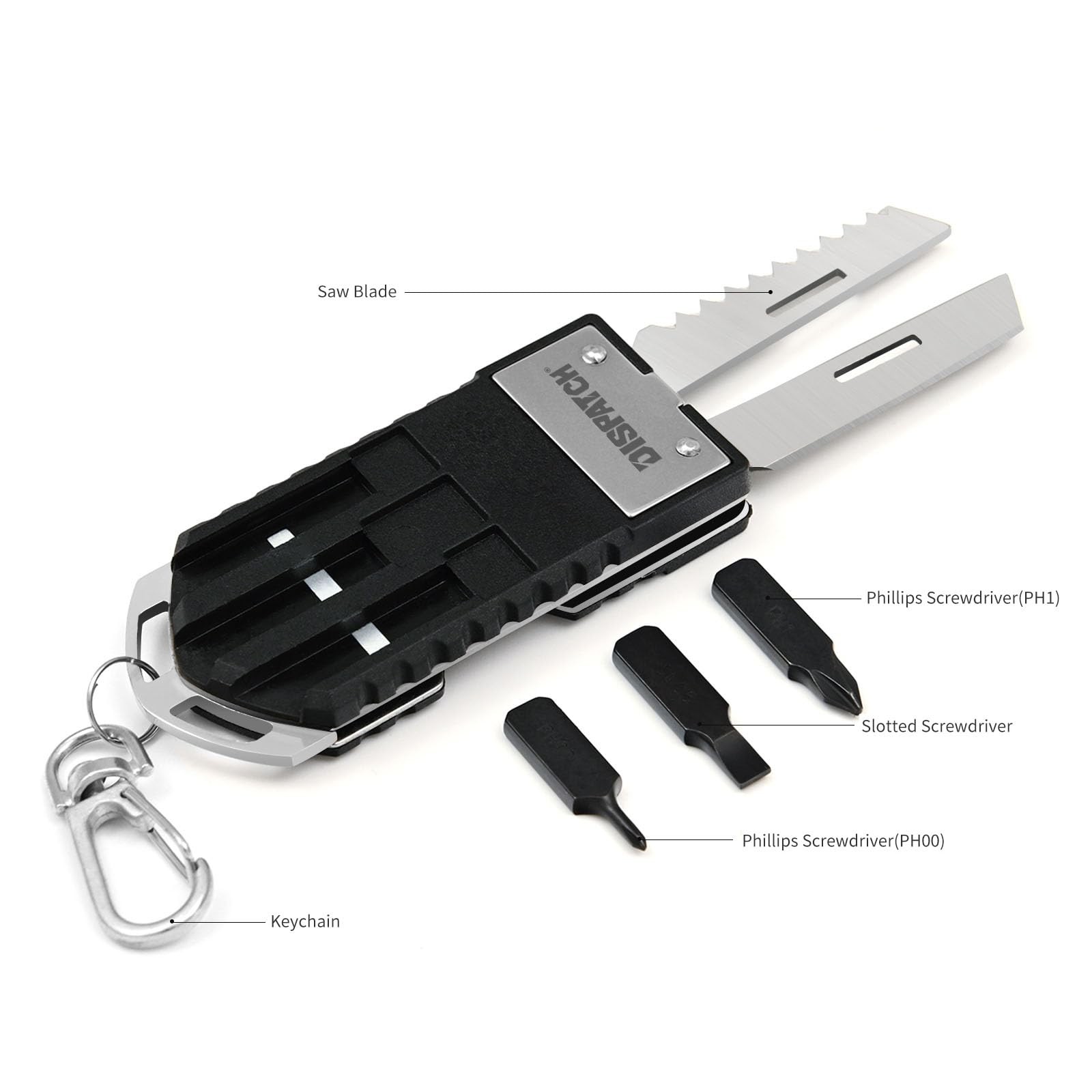 The Compact EDC Pocket Knife with Screwdrivers & Saw for Quick Fixes, Outdoor…