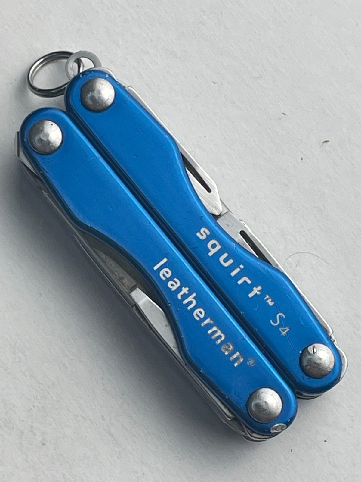 Leatherman Squirt S4 Stainless Steel Multitool Keychain – Parts or repair