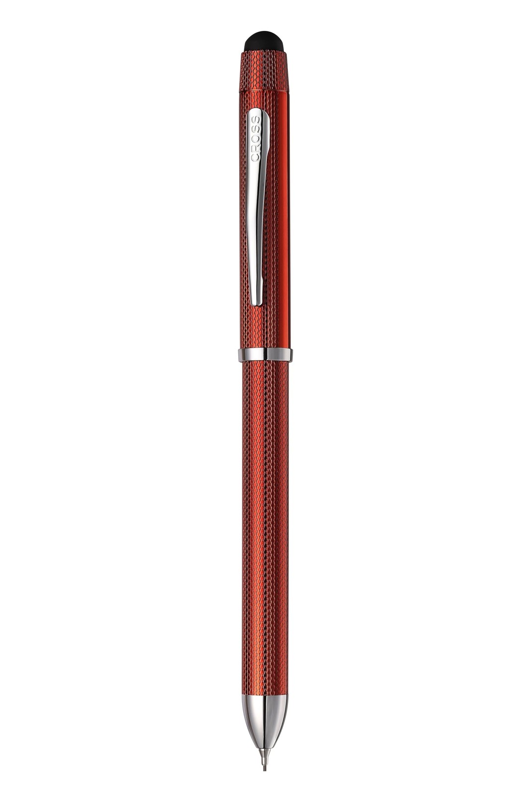 Tech3+ with Sophisticated Brushed Red Diamond Pattern Finish Barrel, 0.5mm Pe…