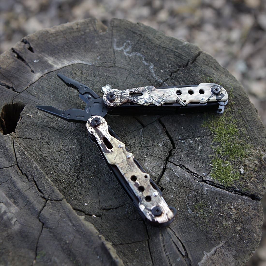 Stylish 13-in-1 Camo Multitool with Portable Sheath for Outdoor Adventures