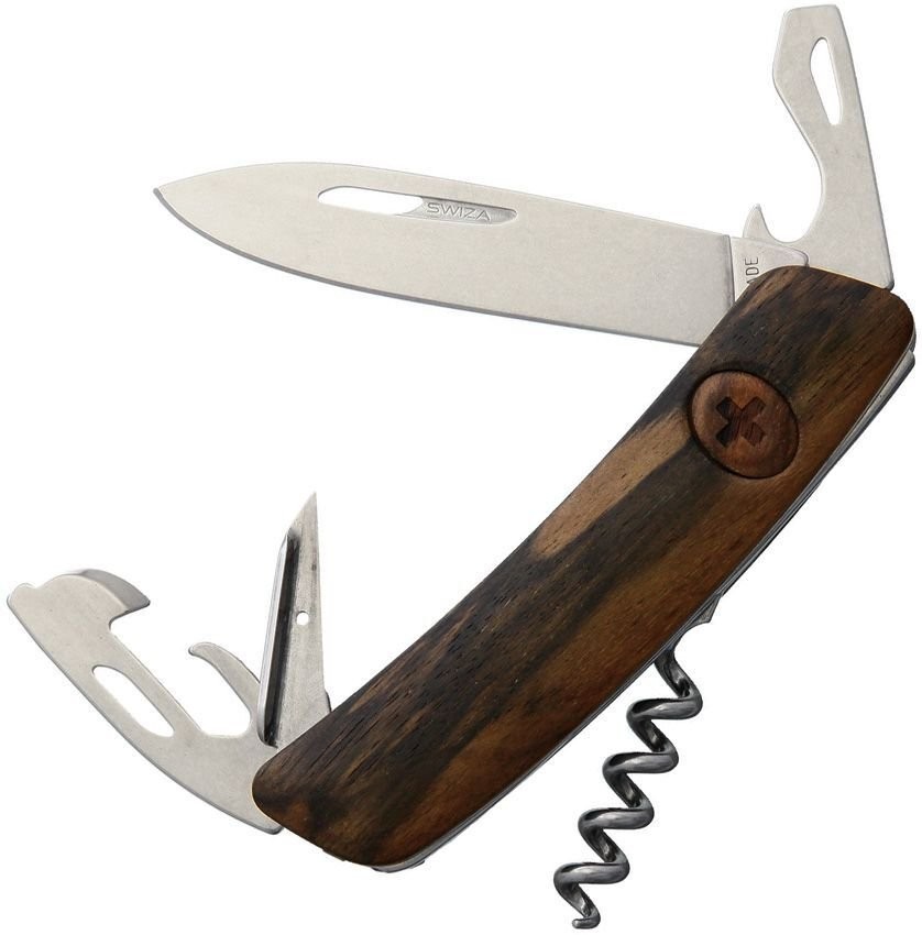 Swiza D03 Swiss Multi Tools Stainless Blades Brown Walnut Handle – KNI.0030.6300