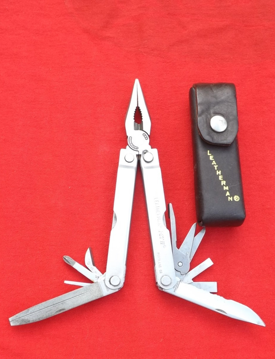 Leatherman PST II Multi-Tool Stainless Portland Oregon USA W/ Sheath Case 1298