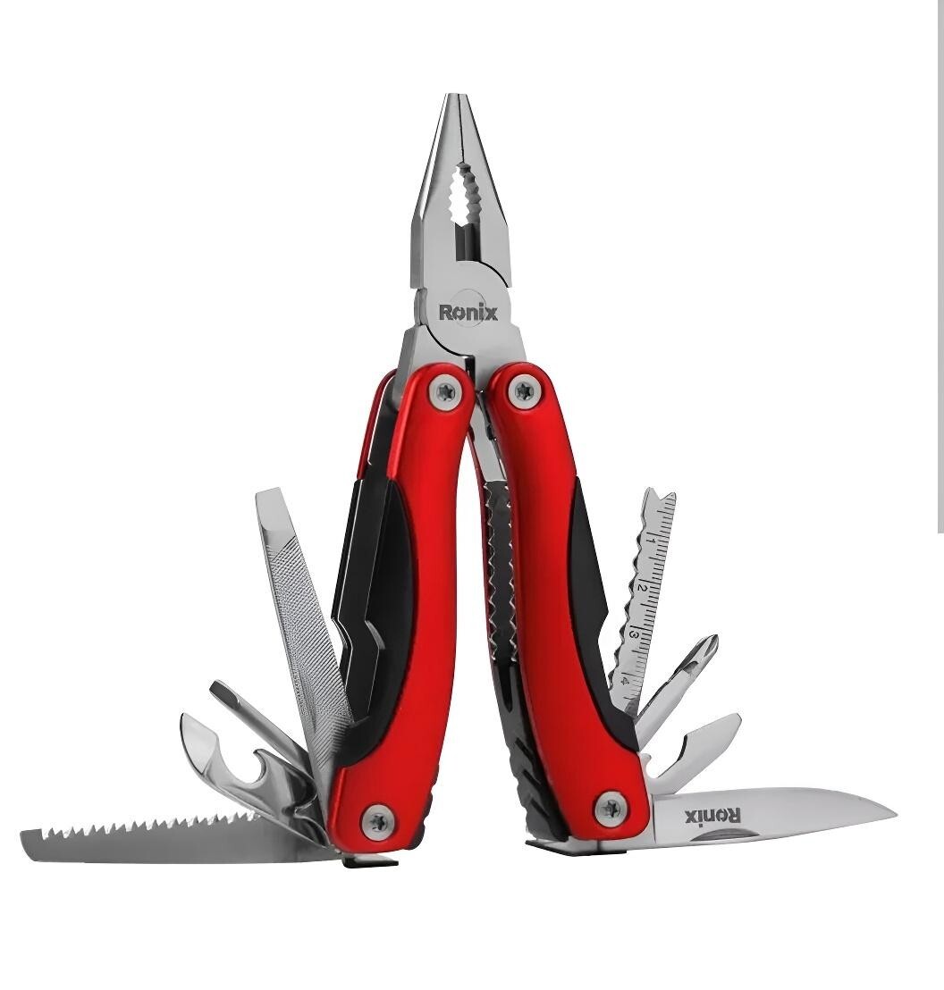 Camping Outdoor Multi Function Tool Plier with Handle Foldable Multipliers 12in1