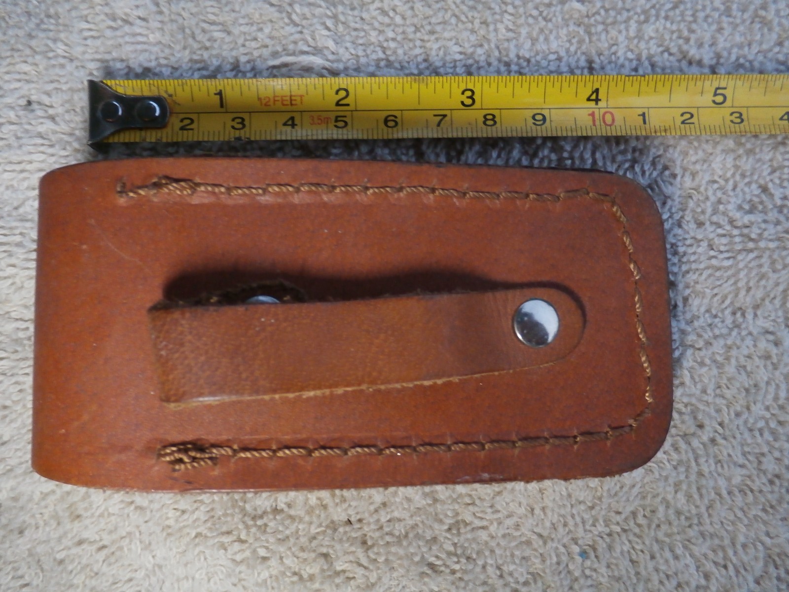 Craftsman Made In USA Leather Belt Pouch / knife pouch New