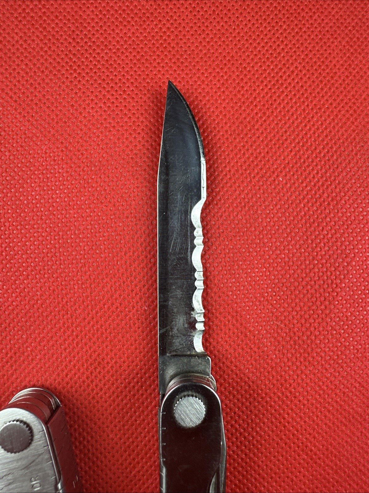 1996-7 Original Leatherman PST II Leather Sheath, Scissor, fish hook file, combo