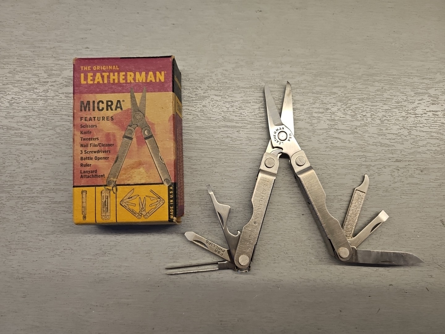 Leatherman MICRA Collectors item NEW Sealed Stainless Steel MADE IN USA