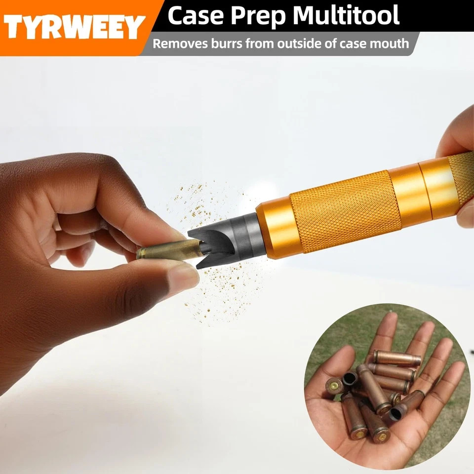 Case Prep Multitool, Case Chamfer Deburring Tools for Reloading, Primer Pocke…